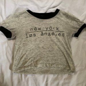 Forever 21 Cropped Graphic Tee